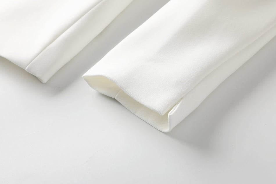 Carmen Plus Size White Blazer