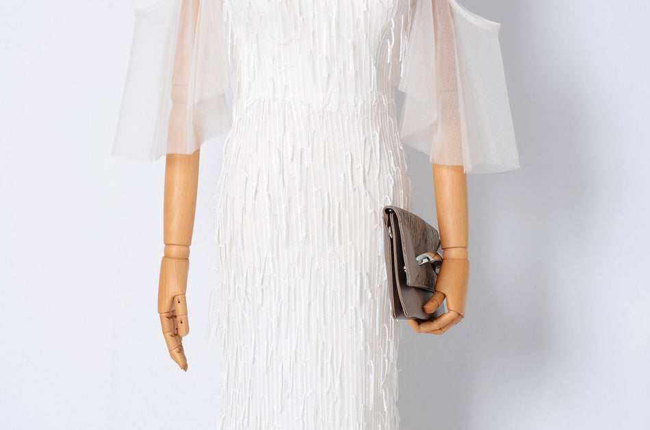 Maya Plus Size White Evening Dress