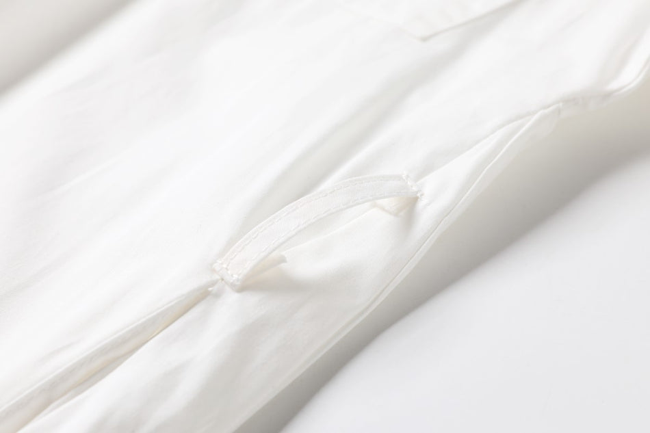 Plus Size White Shirt Dress