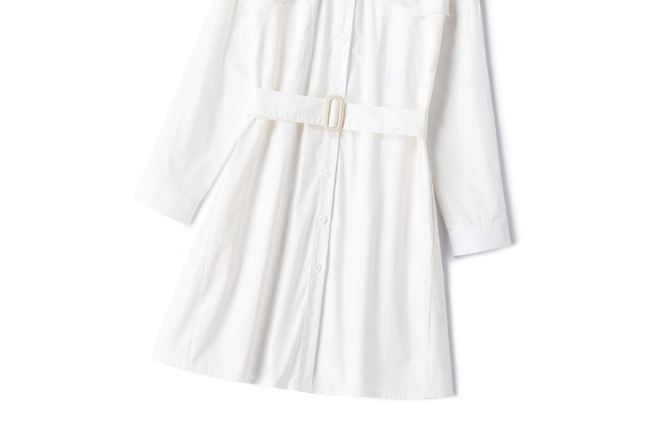 Plus Size White Shirt Dress