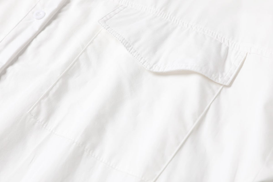 Plus Size White Shirt Dress