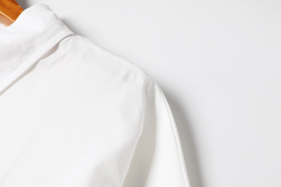 Plus Size White Shirt Dress