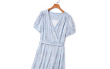 Plus Size Wrap Maxi Dress