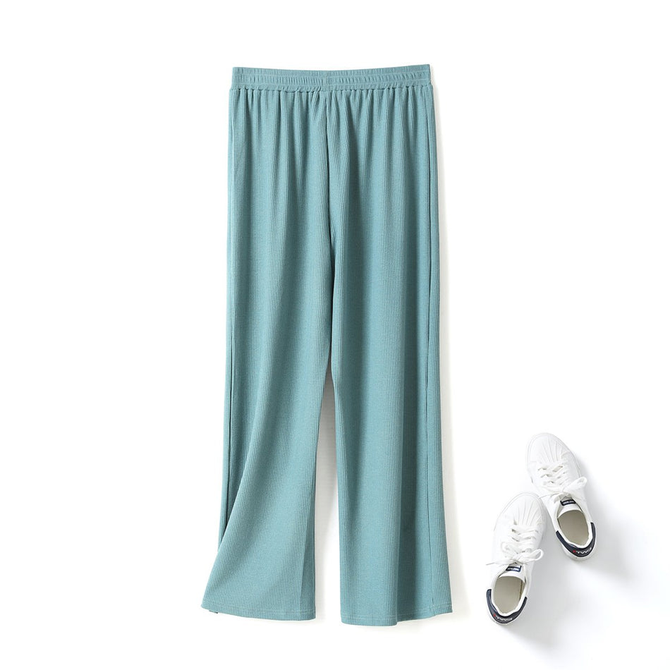 Pearly Plus Size Wide Leg Culottes Long Pants (Black, Green, Beige, Dark grey)