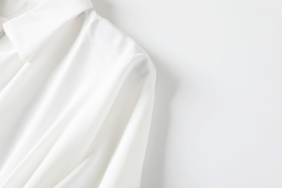 Mia Plus Size Trench Coat V Neck Wrap Buttons Long Sleeve Shirt Dress (Black, Khaki)