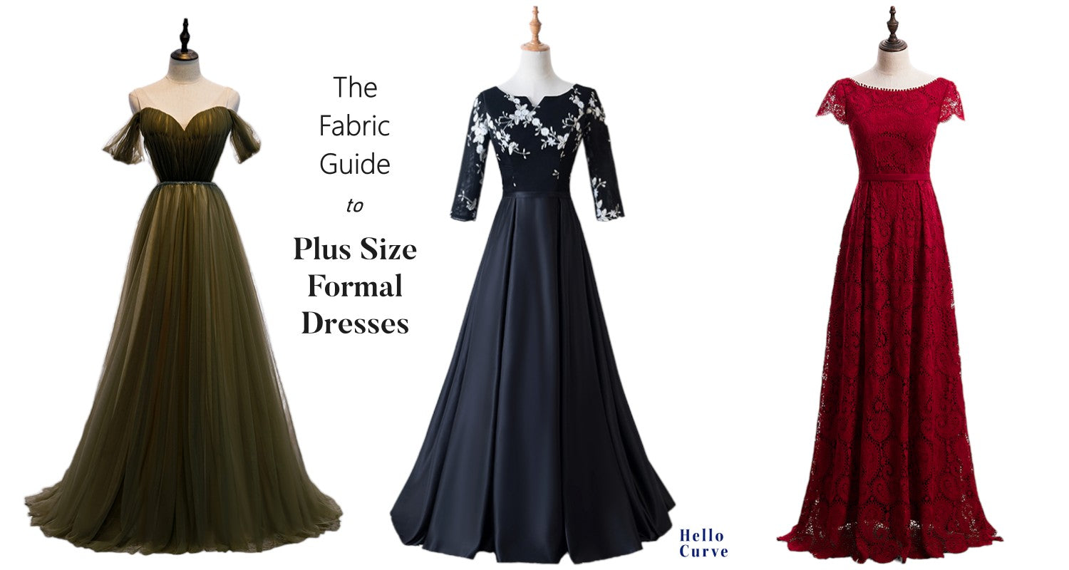 The Various Fabrics of Plus Size Formal Dresses
