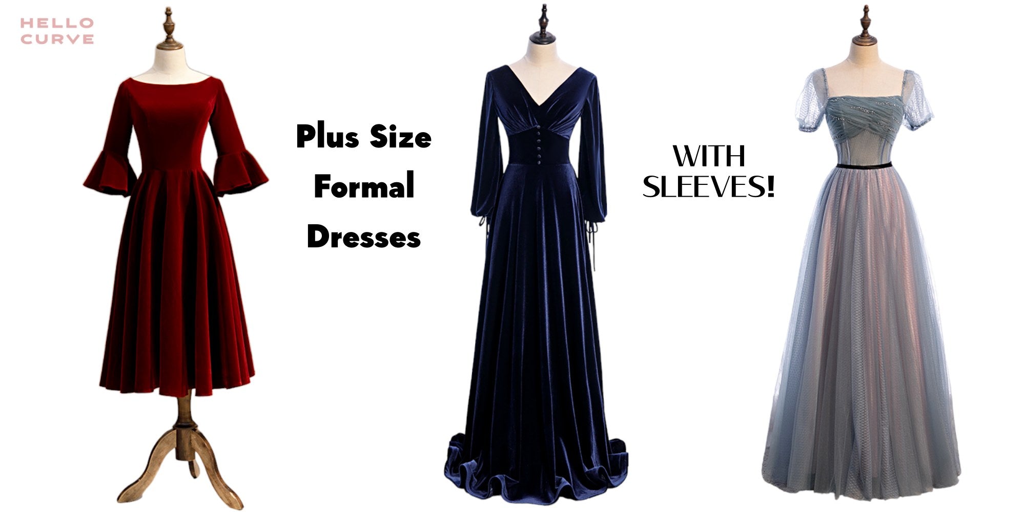 Curvy and Confident: Embracing Elegance with Plus Size Formal Dresses Featuring Sleeves