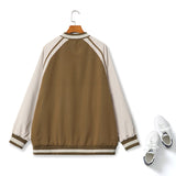 Plus Size Baseball Jacket - Back