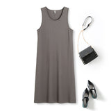 Plus Size Basic Tank Dress - Grey