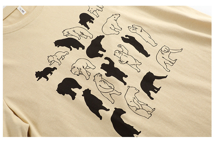 Plus Size Bear Graphic T Shirt
