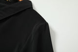 Wren Plus Size Bias Black Shirt Dress
