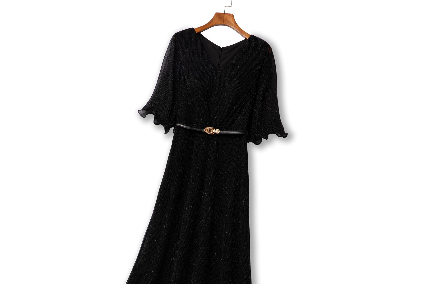 Arleth Plus Size Black A Line Evening Dress– Hello Curve