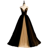 Plus Size Black Ball Gown