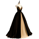 Plus Size Black Ball Gown - Side View