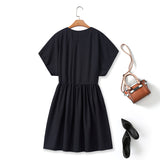 Plus Size Black Blazer Short Sleeve Dress