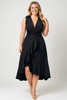Andra Plus Size Classy Black Cocktail Dress