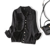 Marlowe Plus Size Black Denim Jacket