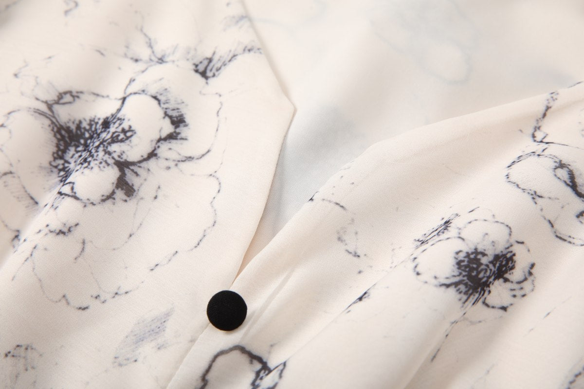 Black Chunky Floral Dress main image 1