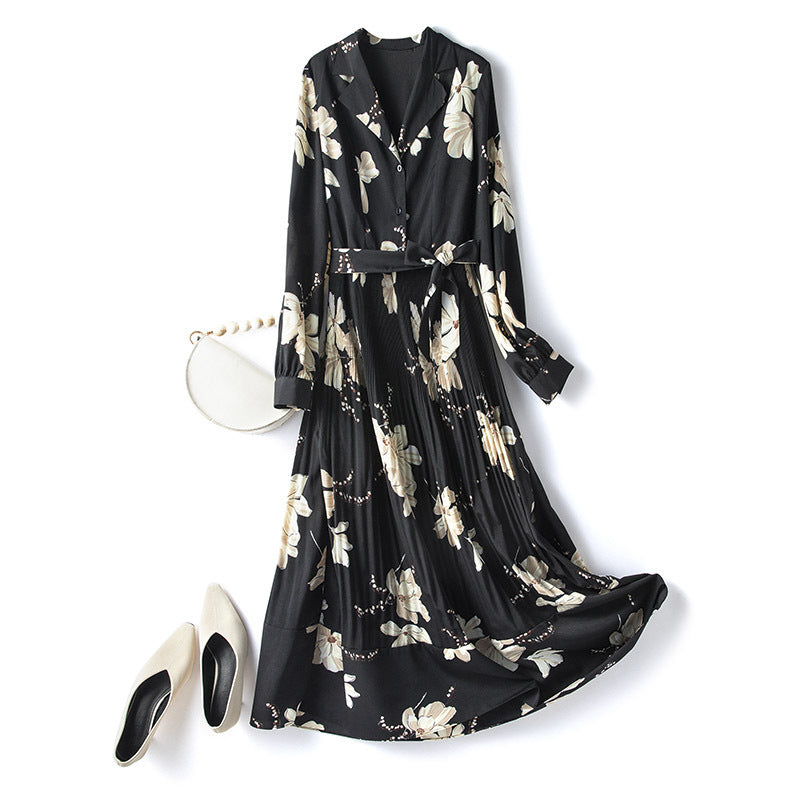black flower graphic tee dress M to /XL main image 1