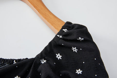 Ainsley Plus Size Black Floral Midi Dress