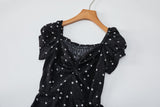 Ainsley Plus Size Black Floral Midi Dress