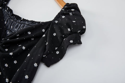 Ainsley Plus Size Black Floral Midi Dress
