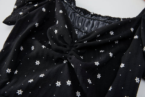 Ainsley Plus Size Black Floral Midi Dress