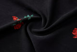 Milana Plus Size Black Floral Wrap Shirt Dress