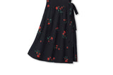 Milana Plus Size Black Floral Wrap Shirt Dress