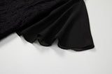 Ruth Plus Size Black Lace Cheongsam