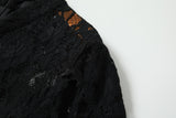 Plus Size Black Lace Qipao