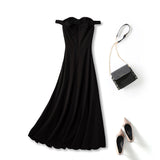 Keily Plus Size Black Off Shoulder Dress