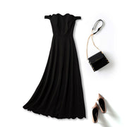 Keily Plus Size Black Off Shoulder Dress