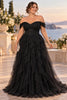 Anaëlle Plus Size Off Shoulder Tulle Formal Gown