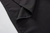 Fawn Plus Size Black Office Long Sleeve Dress
