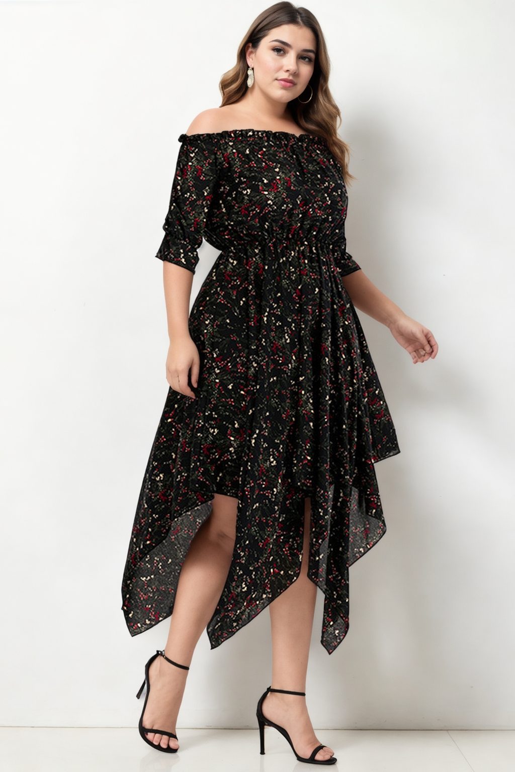 Allegra Plus Size Black Pixie Dress– Hello Curve
