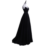 Plus Size Black Sleeveless Evening Dress