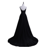 Plus Size Black Sleeveless Evening Dress