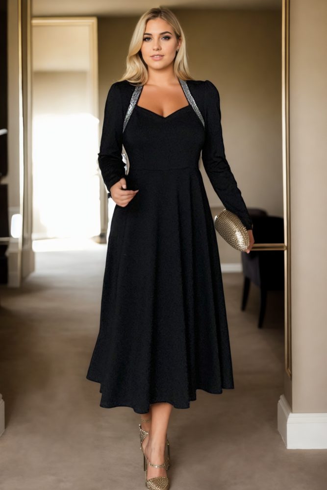 Sheah Open Back Dresses with Sweethart Chocolate Plus Size