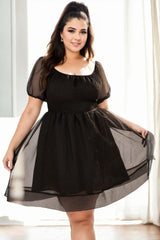 Plus Size Tutu Short Sleeve Dress