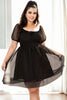 Valentine Plus Size Black Tutu Party Dress