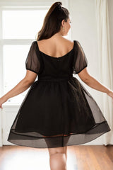 Plus Size Black Tutu Party Dress