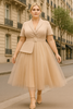 Galene Plus Size Blazer Tulle Dress