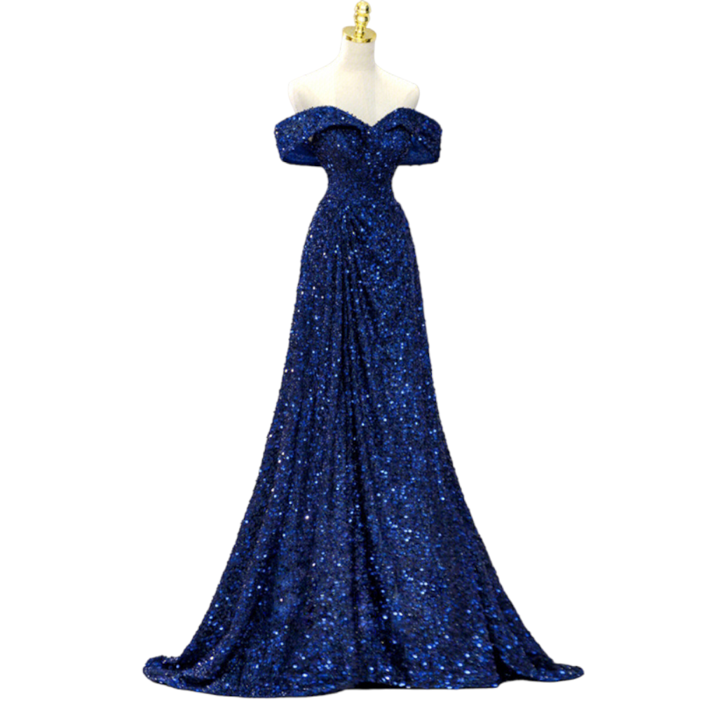 royal blue off the shoulder plus size dress Plus Size Royal Blue Off Shoulder Formal Dress– Hello Curve