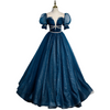 Plus Size Blue Princess Gown