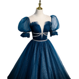 Plus Size Blue Princess Gown