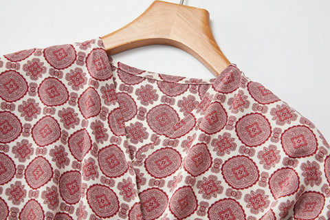 Koa Plus Size Boho Blouse and Skirt Set