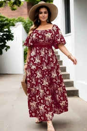 Plus Size Boho Maxi Dress 