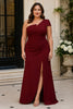 Séverine Plus Size One Shoulder Formal Dress