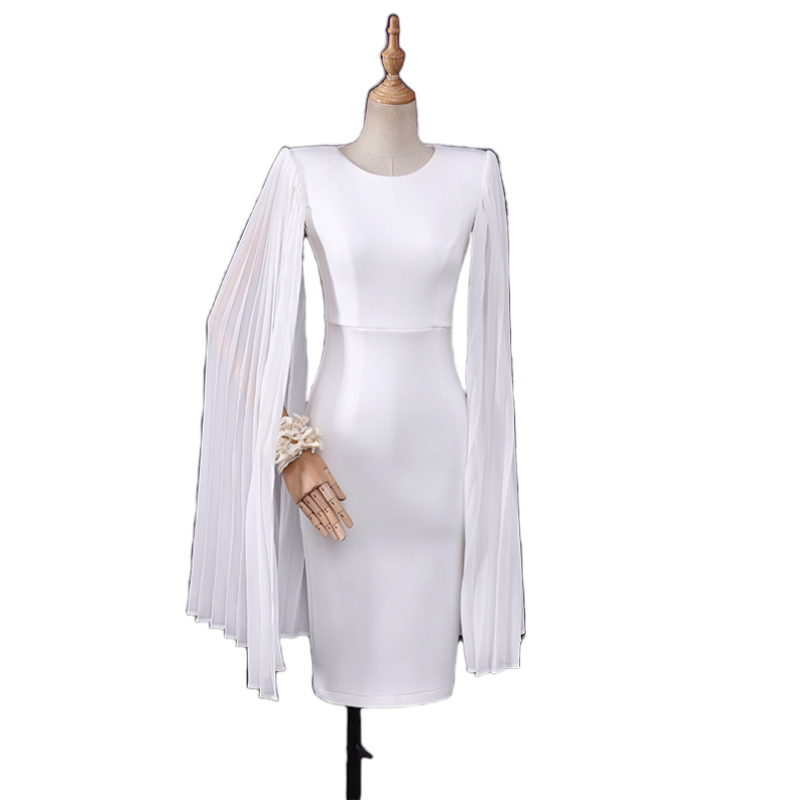 Plus Size Cape Long Sleeve Dress– Hello Curve